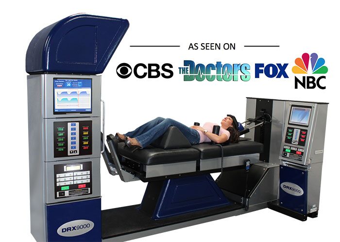 DRX9000 spinal decompression as seen on CBS, The Doctors, FOX and NBC