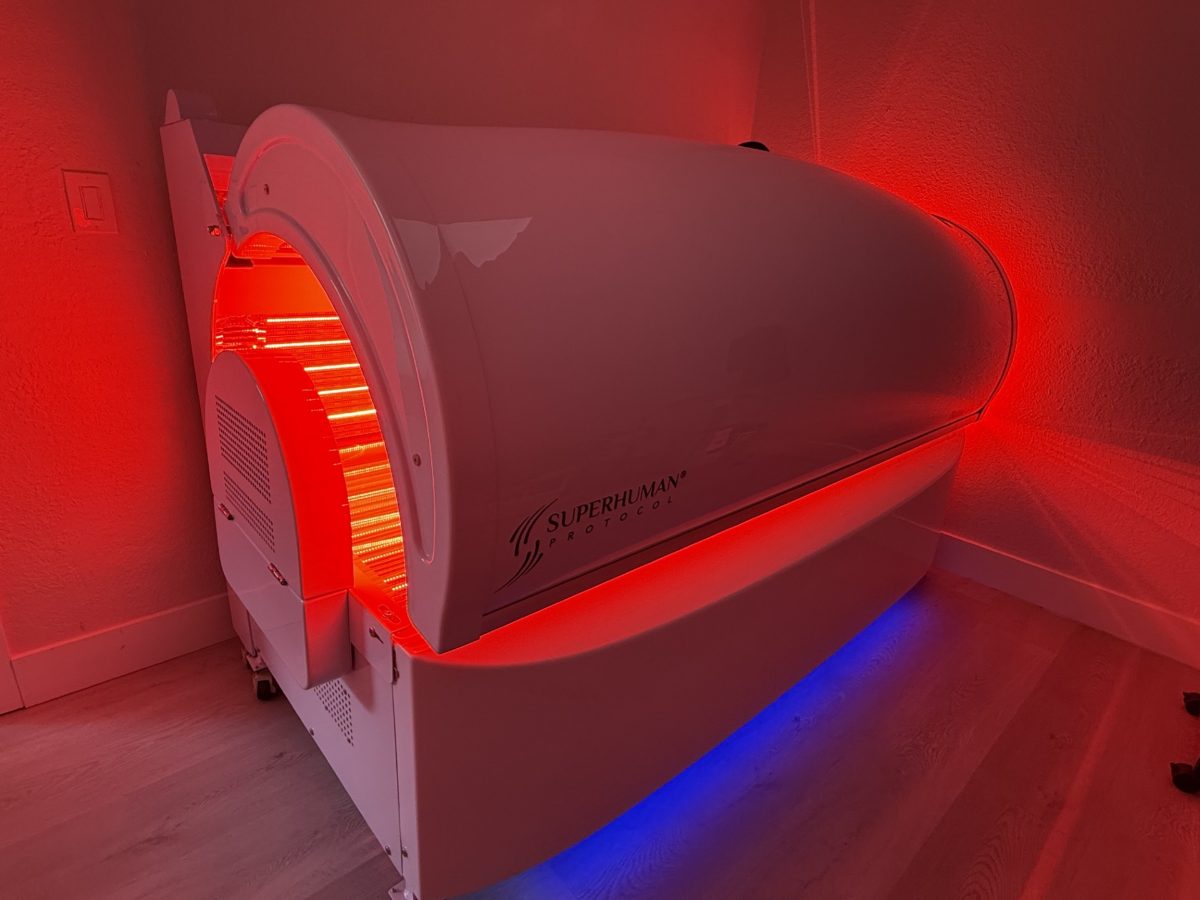 Superhuman Protocol red light therapy bed at TriMed Spine & Joint in Boca Raton