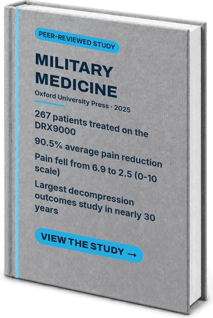 Military Medicine (Oxford University Press) 2025 DRX9000 retrospective chart review of 267 patients — study book cover